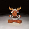 Trimming Traditions Sitting Moose Wearing Plaid Jacket  24 in