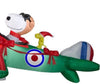 Airblown Peanuts 12' Snoopy Flying Ace Woodstock Christmas Inflatable Outdoor Decor
