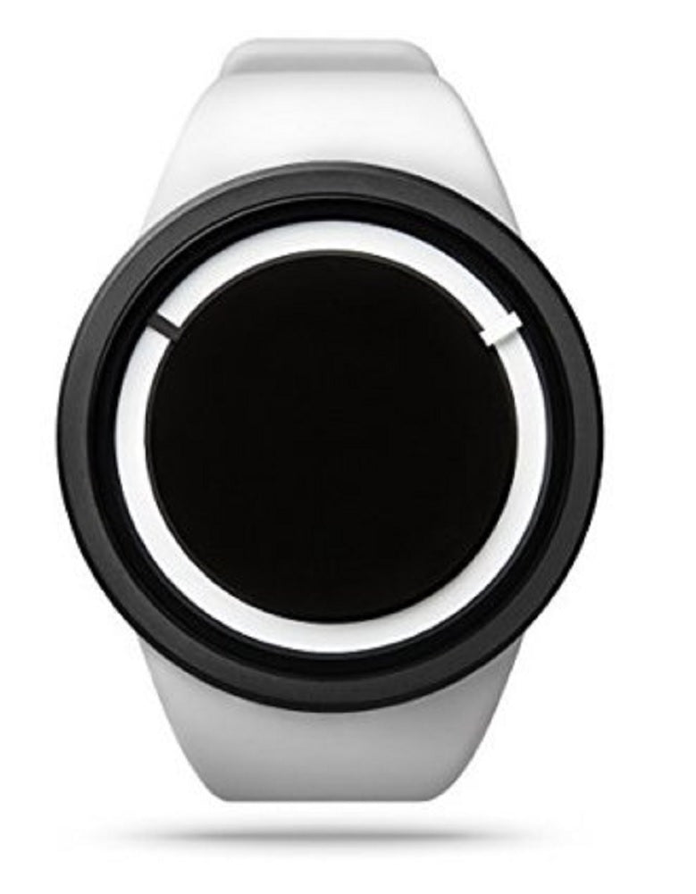 ZIIIRO Eclipse Unisex Snow Wrist Watch (White)