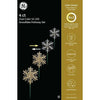 GE 4-CT Dual Color 52 LED Snowflake Pathway Set Warm White/Cool White