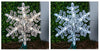 GE 4-CT Dual Color 52 LED Snowflake Pathway Set Warm White/Cool White
