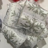 Kirkland Wire Edged Ribbon Silver Glitter Snowflakes on White 50 yards 2.5 inches