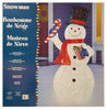 Fabric Mesh 7' Mesh Snowman with LED Lights