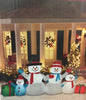 Holiday Time Christmas Snowman Family Inflatable Airblown Yard Display 9 ft wide