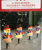 Holiday Time 4 Snowman Pathway Markers