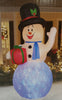 Gemmy Inflateables Holiday 36299 Projection Air Blown Kaleidoscope Snowman Decor