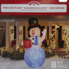 Gemmy Inflateables Holiday 36299 Projection Air Blown Kaleidoscope Snowman Decor