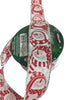 Kirkland Wire Edged White Silver Snowman Ribbon Metallic 50 yards 2.5 inches