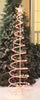 Holiday Time 6' Multi-Color Spiral Christmas Tree Light Sculpture