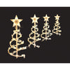 Holiday Time 4-Pack 18in Spiral Tree Pathway Lights Yard Decor 140 Clear Lights