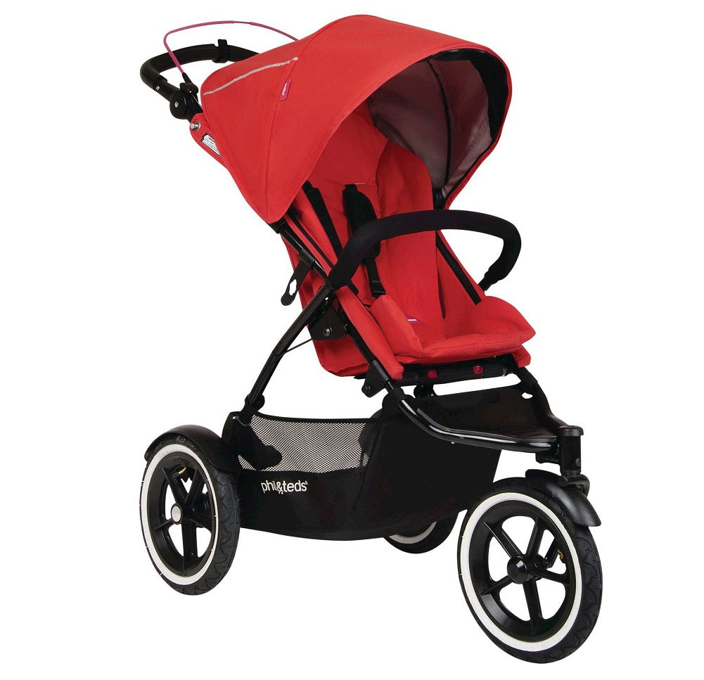 phil and teds red double stroller phil&teds Sport Stroller, Cherry
