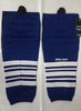 Bauer 800 Series Senior Ice Hockey Sock Blue with White Stripes L XL