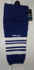 Bauer 800 Series Senior Ice Hockey Sock Blue with White Stripes L XL