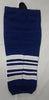 Bauer 800 Series Senior Ice Hockey Sock Blue with White Stripes L XL