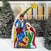 Holiday Time 72in Light Up LED Stained Glass Look Nativity Set