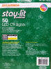 Sylvania Stay-lit 50-Count LED C9 Lights, Multi-Color