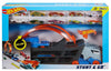 Hot Wheels Stunt & Go Track Set With 10 Diecast Cars