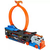 Hot Wheels Stunt & Go Track Set With 10 Diecast Cars