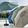 Member's Mark Sunbrella 10' Auto Tilt Market Umbrella with Carry Bag, Lagoon-Sea