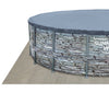 Summer Waves 18' x 48" Round Elite Frame Above Ground Swimming Pool Set (Stone Slate)