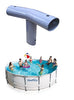 Summer Waves Elite T-Fitting for Metal Frame Round Pools (OVAL)