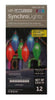 Lightshow 12.5 ft. 12-Light Christmas Color Changing Light Show String C9 Shape Set 16074