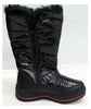 Cat & Jack Girls' Nicole Zipper Black Winter Boots, Size 2