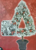 Home Accents Holiday 3' 6" Flocked Snowy Pine Triangle Tree