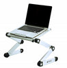 Executive Office Solutions Adjust Aluminum Laptop Desk with USB-Fans (Silver)