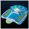 Tropical Tahiti Floating Island with Vibrant Colors & Transparent