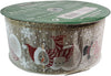 Kirkland signature Snowman Gold Wired Edge Premium Ribbon 2.5" Wide by 50 Yards