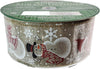 Kirkland signature Snowman Gold Wired Edge Premium Ribbon 2.5" Wide by 50 Yards