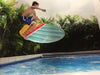 Intex Surf's Up High Wave Surfboard Inflatable Mat with Fiber-Tech Construction 70" X 27"