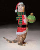 32In Tinsel Otter in Santa Suit holding Ornament With 70 Lights