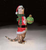 32In Tinsel Otter in Santa Suit holding Ornament With 70 Lights