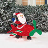 Holiday Time 36" Light Up Tinsel Santa With Plane
