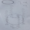 Skywalker 10' Round Replacement Trampoline Part, Top Tube