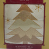 Adjustable Luxury Christmas Tree Skirt Gold Skirt with Christmas Tree & Presents