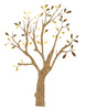 Crearreda CR-81582 Cork and Metallic Tree Wall Decal