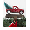 Holiday Time Red Old Red Truck Christmas Stocking Holders  4.9 in