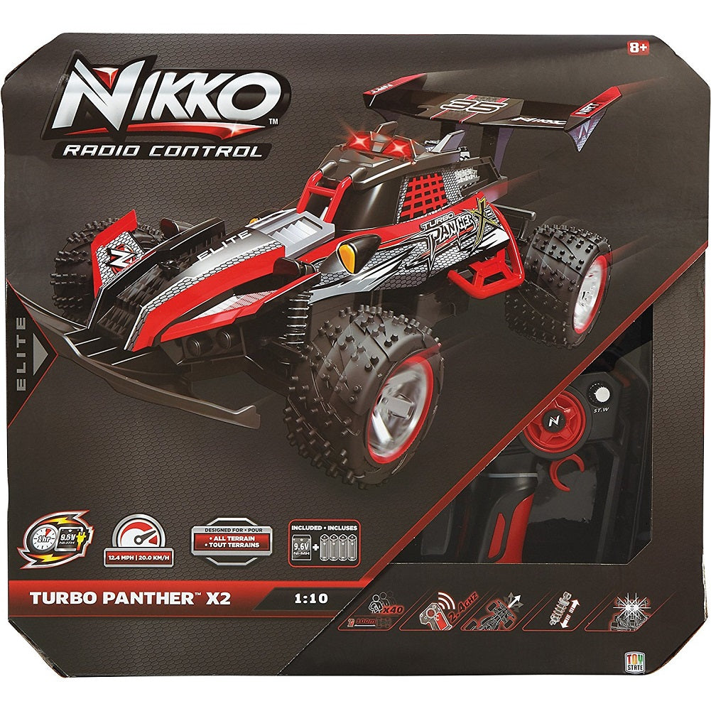 Nikko Remote Control Turbo Panther X2 Race Car Red — 1:10 Scale | My ...