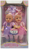 Celebrating Twins 15" Little Twincess Twins with Blue Eyes Turn One