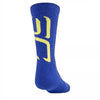 Under Armour Performance Crew Socks Youth 13.5K-4Y Blue/White Assorted 3 Pair