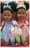 Celebrating Twins 15" Twin African American Baby Dolls A Magical Day-Unicorn