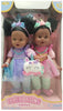 Celebrating Twins 15" Twin African American Baby Dolls A Magical Day-Unicorn