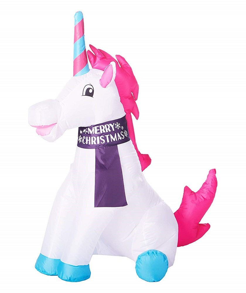 Holiday Time Inflatable Holiday Time Inflatable Christmas Unicorn | My Quick Buy