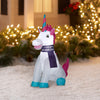 Holiday Time Inflatable Christmas Unicorn