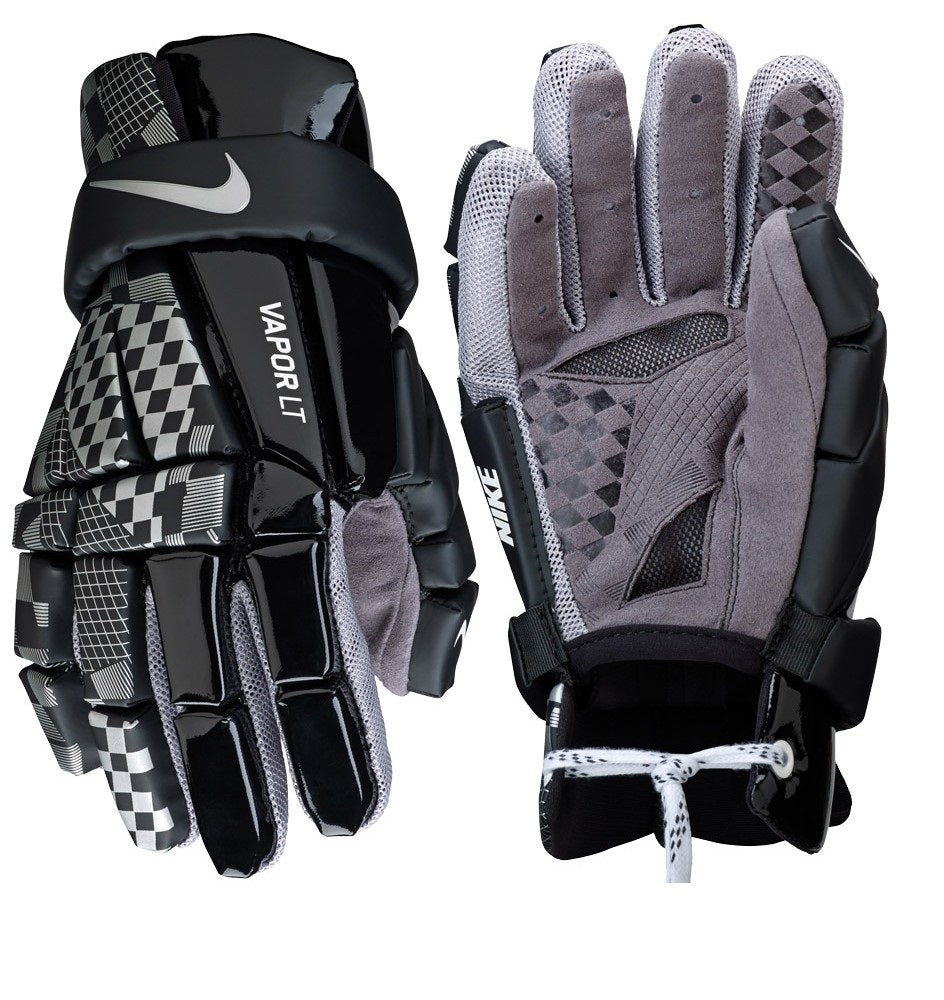 Nike Vapor LT Lacrosse Gloves Black Small 10 inch
