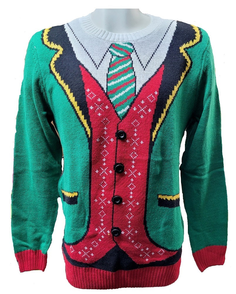 Men's Ugly Holiday Pullover Sweaters Christmas Suit Large
