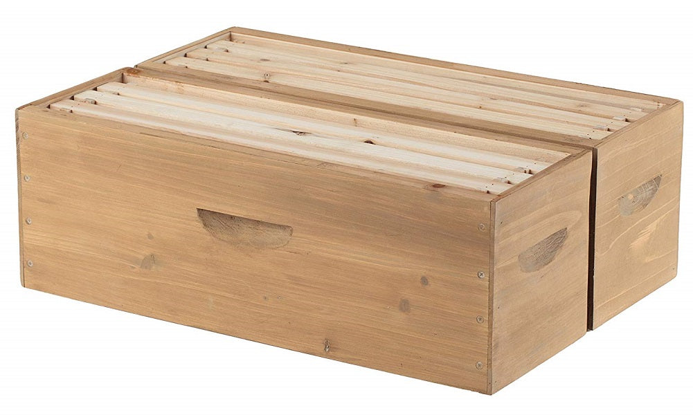SummerHawk Ranch Victorian Teak Twin Honey Super Beekeeping Supplies